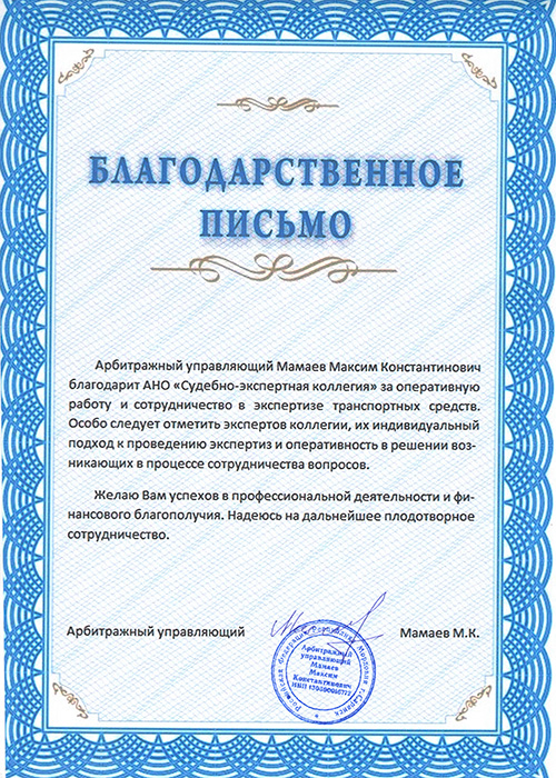 Арбитражный управляющий Мамаев М.К. Арбитражный управляющий Мамаев М.К.